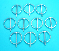 10 x Lynch Pins 4.5mm dia. pin x 33mm dia. ring - Trailer & Horsebox Linch Pins