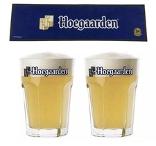 2 Hoegaarden Glasses And 1