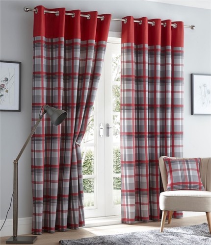 Orleans tartan check eyelet - tartan,