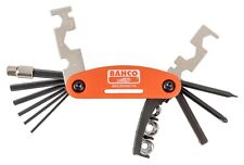 Bahco BKE850901N Mixed Bicycle Bike Folding Multi Tool Set With Pouch