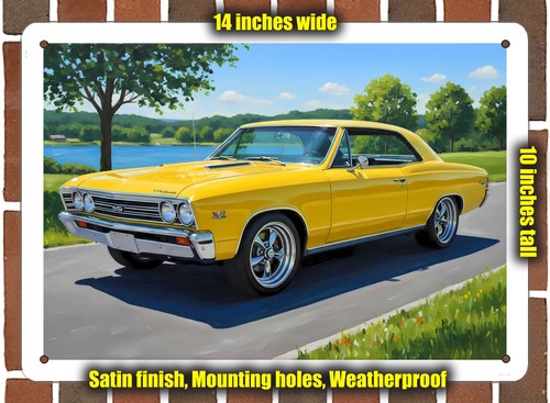 Metal sign 1967 chevrolet - metal,