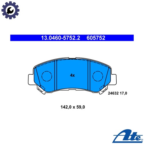 Brake pad set disc - brake,