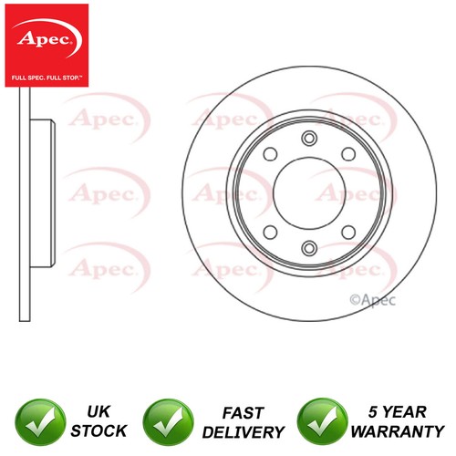 Brake disc rear - disc, fits