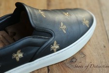 Gucci Bee Star Black Leather