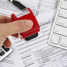 Privacy Policy Men and Women Man Personal Stamp Seal Roller with Ink Security