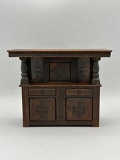 1:12 Artisan John Nesling Tudor Style Court Cupboard Cabinet For Dolls House