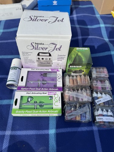 Iwata silver jet airbrush - iwata,