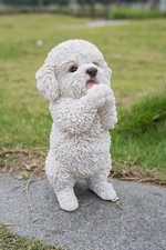 Dog Decor Poodle Garden Statue, Garden Decoration, Home Decor Gift Option