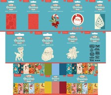 Crafters Companion - Retro Christmas Collection - Metal Dies, Stamps or Paper