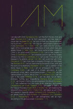 I AM CHRISTIAN (28 Biblical Quotes) Biblical Inspirational Wall 24x36 POSTER