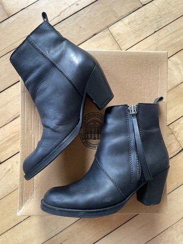 Acne studios black leather - acne,