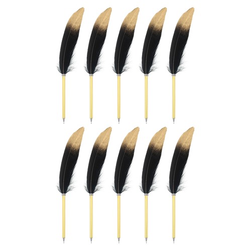 10pcs feather ballpoint pens - ballpoint,