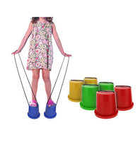 Pair of Jumping Stilts Walk Stilt Jump Outdoor Fun Sports Toy for Kids Children