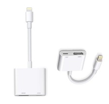 APPLE 8 PIN TO HDMI DIGITAL AV TV ADAPTER CABLE IPAD IPHONE A1438 New