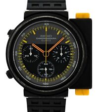 Seiko 42mm Original Aliens Ripley JDM Black PVD Chronograph Watch Ref 7A28-7000!