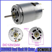 MABUCHI DC12V/24V Dual Shaft DC Motor High Torque High Speed DIY Electric Tools