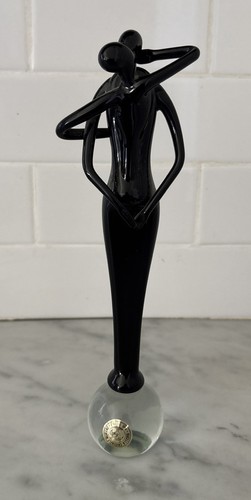 Vintage murano black art glass - murano,