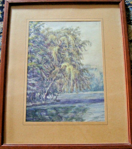 Watercolor forest mountains - forest,