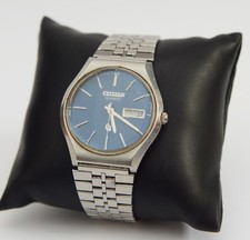 Vintage Mens Citizen CQ Quartz stainless steel watch model 45-5431  Repair/Parts