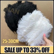 10PCS Pack Large Ostrich Feathers For Wedding Party Costume Decoration 25-30cm