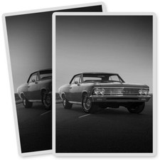 2 x Vinyl Stickers 7x10cm - BW