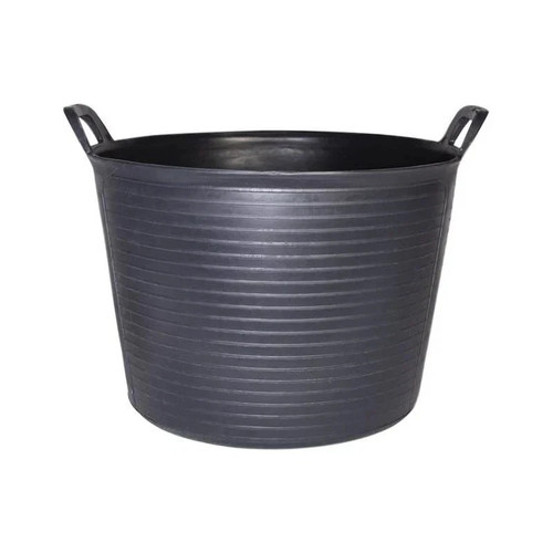 40l black plastic storage - plastic, tub