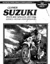 1977 Suzuki PE-175 service