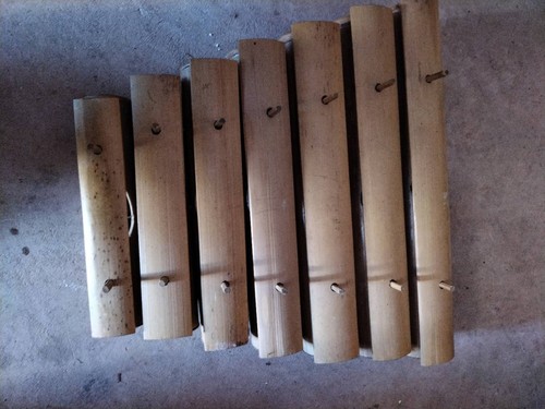Wooden xylophone light - wooden, brown