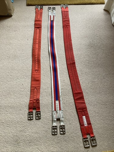 Three horses girths mixed - girths,