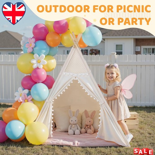 160cm large canvas kids teepee - 160cm,