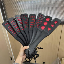 BDSM Bondage Whip Black Spanking Paddle Slap Flogger For Couples Slave Adult SM