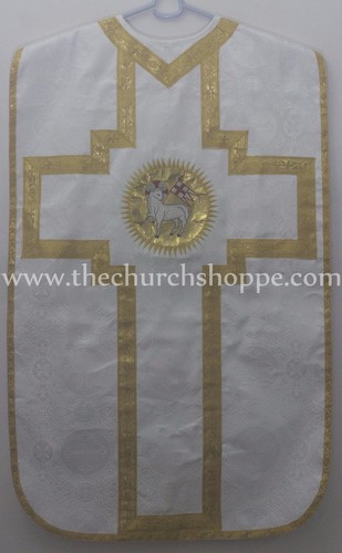 Roman chasuble white - roman,