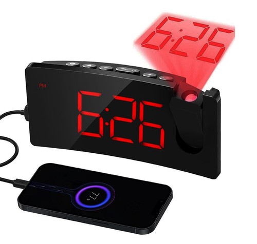 Projection alarm clock digital - projection,