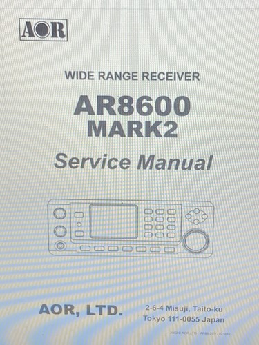 Aor ar8600 mark2 wide - wide, range