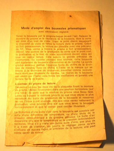 Vintage instructions for - instructions,