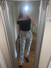 Black and off white paisley print BDG slim jeans