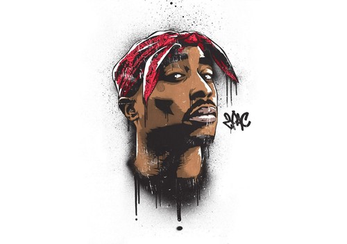 Tupac shakur 2pac poster - a4, /