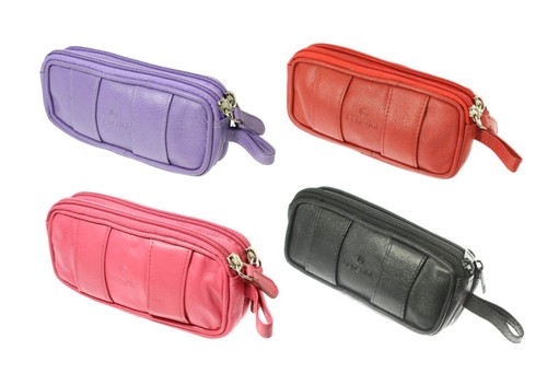 Black red purple - red, leather