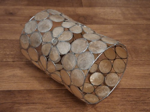 Capiz shell vintage - vintage, lamp
