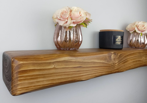 Rustic fireplace beam 4x6 - rustic,