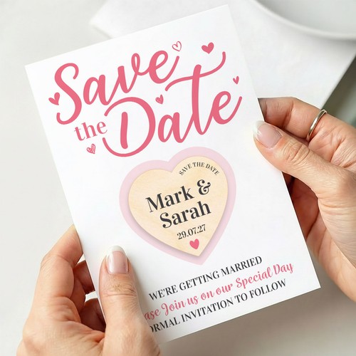 Save the date - the, pink