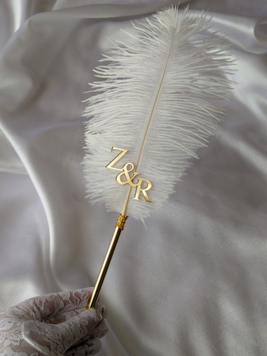 Personalised feather pen - personalised,