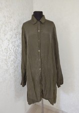 Cocon.Commerz Privatsachen Silk Khaki Shirt Dress Size 2