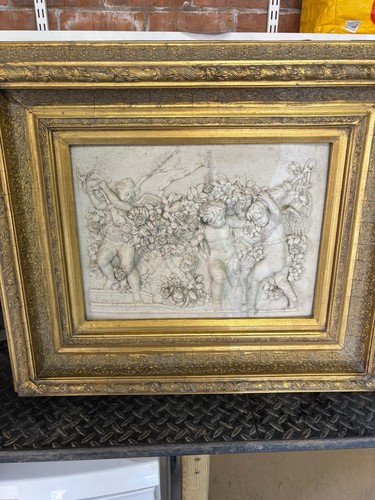 Large antique gold marble - gold,