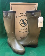 Aigle Benyl M Wellie Boots - Khaki - Size 12 - Other Sizes available
