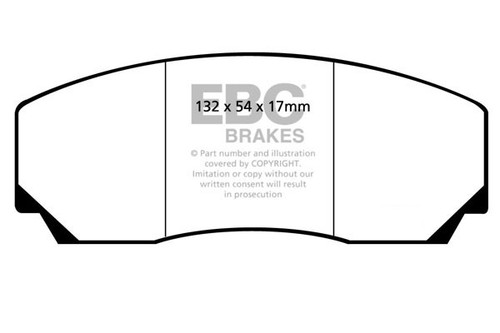 Ebc bluestuff front brake pads - front,