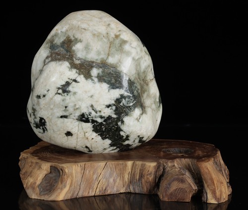 Natural japanese jade suiseki - natural,