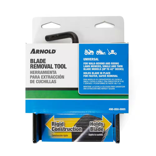 Lawn mower blade removal tool - removal,