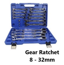 US PRO 20pc Metric Gear Ratchet Spanner Set Combination 8-32mm Wrench Set 3236