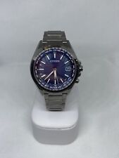 Citizen Attesa H149-S096073 Eco-Drive Radio controlled Navy Slv Solar Mens Watch